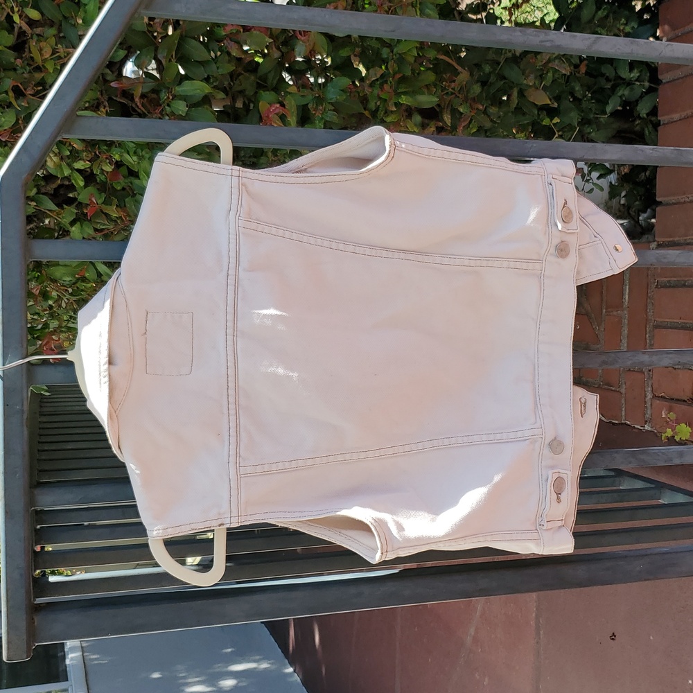 Vintage Lucky Brand Beige Denim Vest - Picture 4 of 4